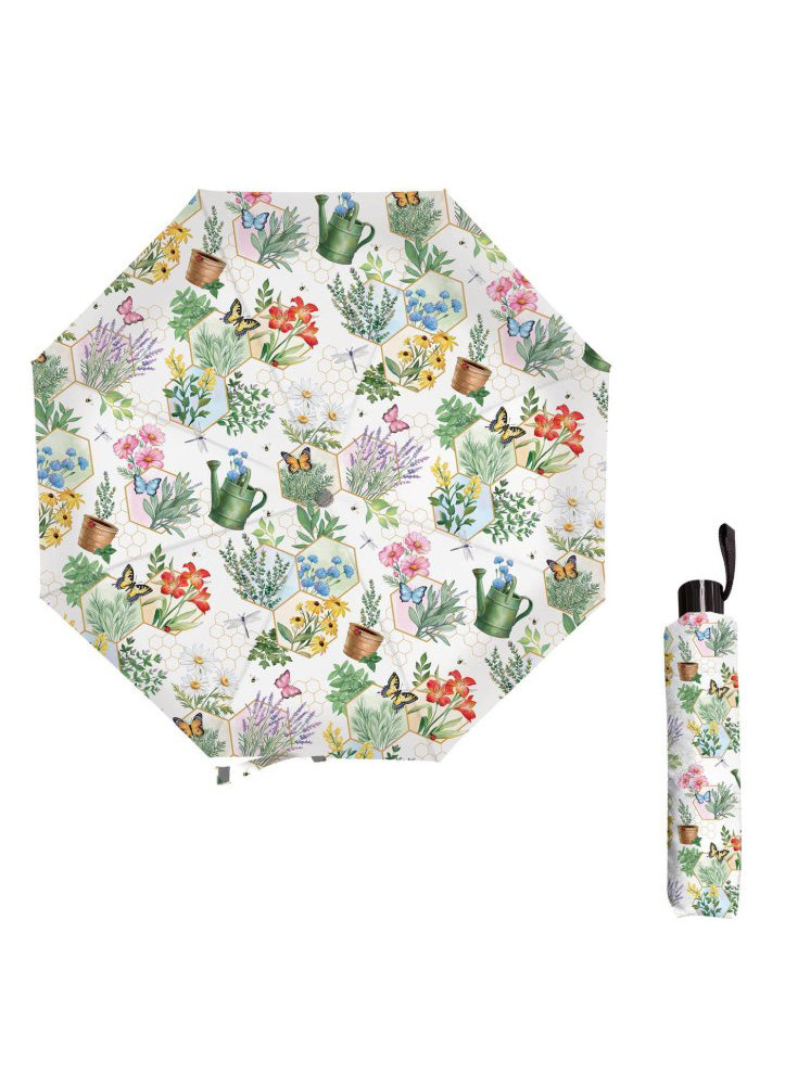 Cottage Garden Compact Umbrella by Evergreen