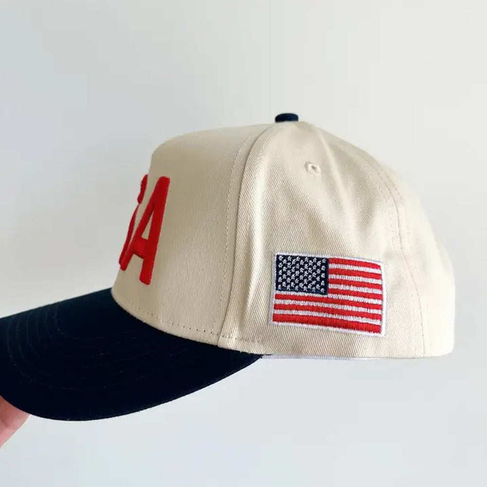 USA Vintage Trucker Hat Blue by Social Statement