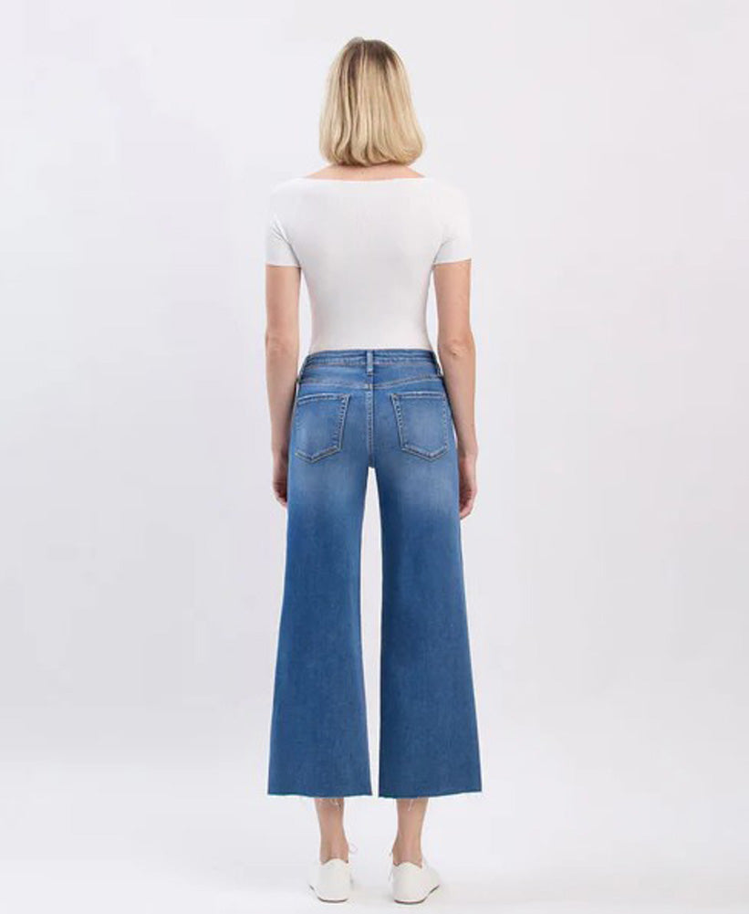 HR Super Soft Crop Slim Wide Jeans by Vervet