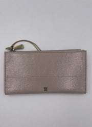 Jill Large Bifold Wallet in Stone Gloss by Hobo