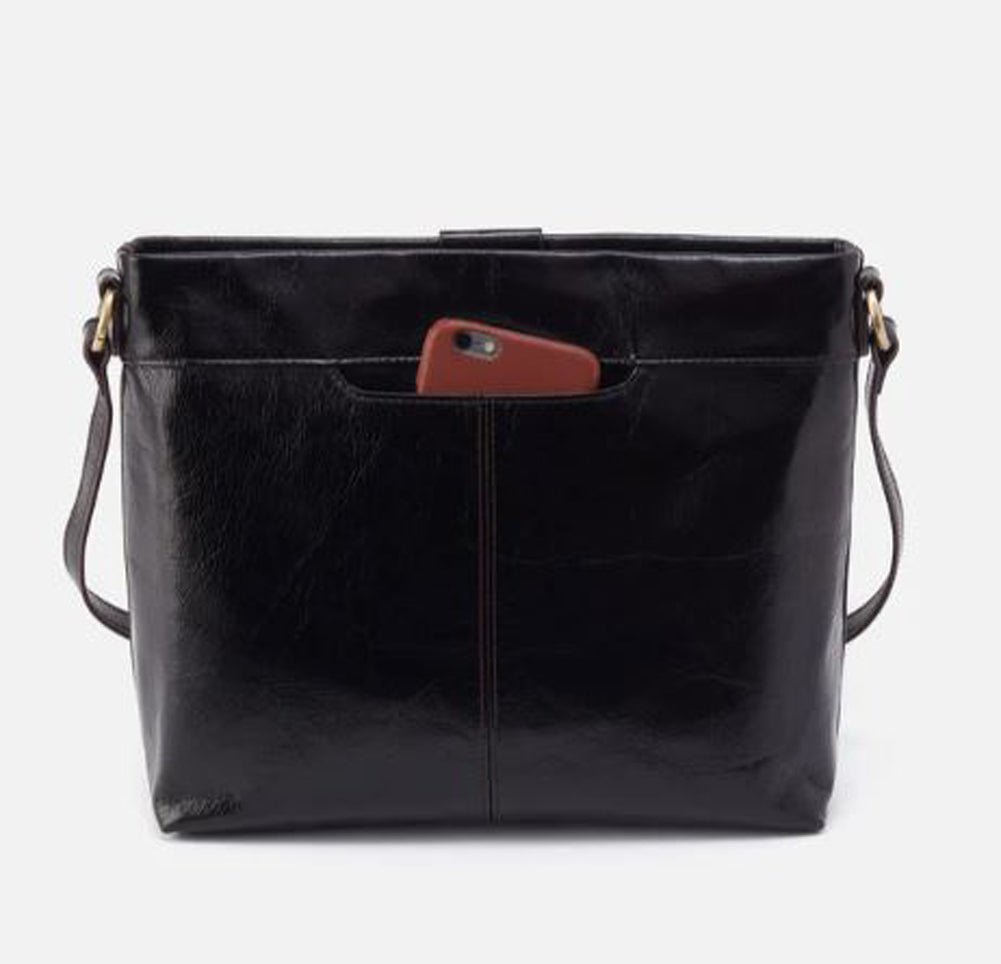 Romy Medium Crossbody in Black by Hobo