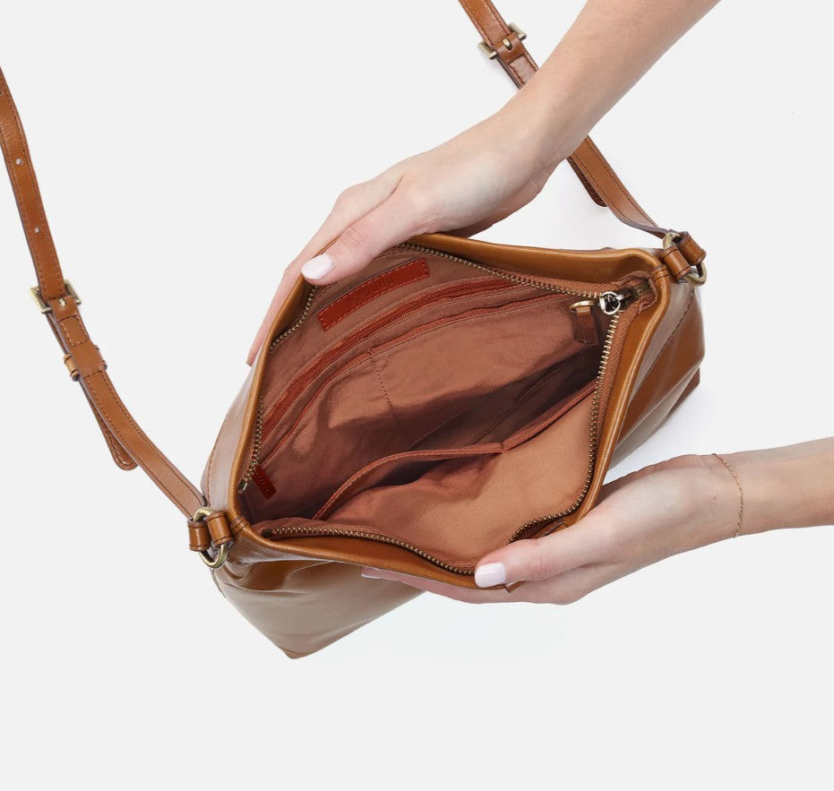 Romy Medium Crossbody in Truffle by Hobo