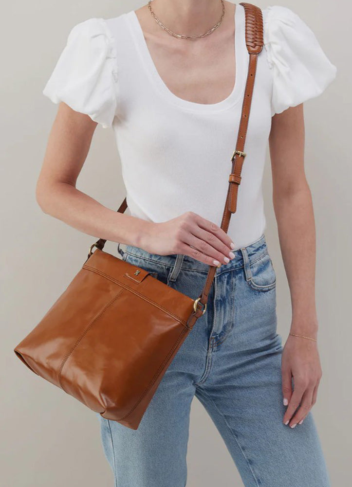 Romy Medium Crossbody in Truffle by Hobo