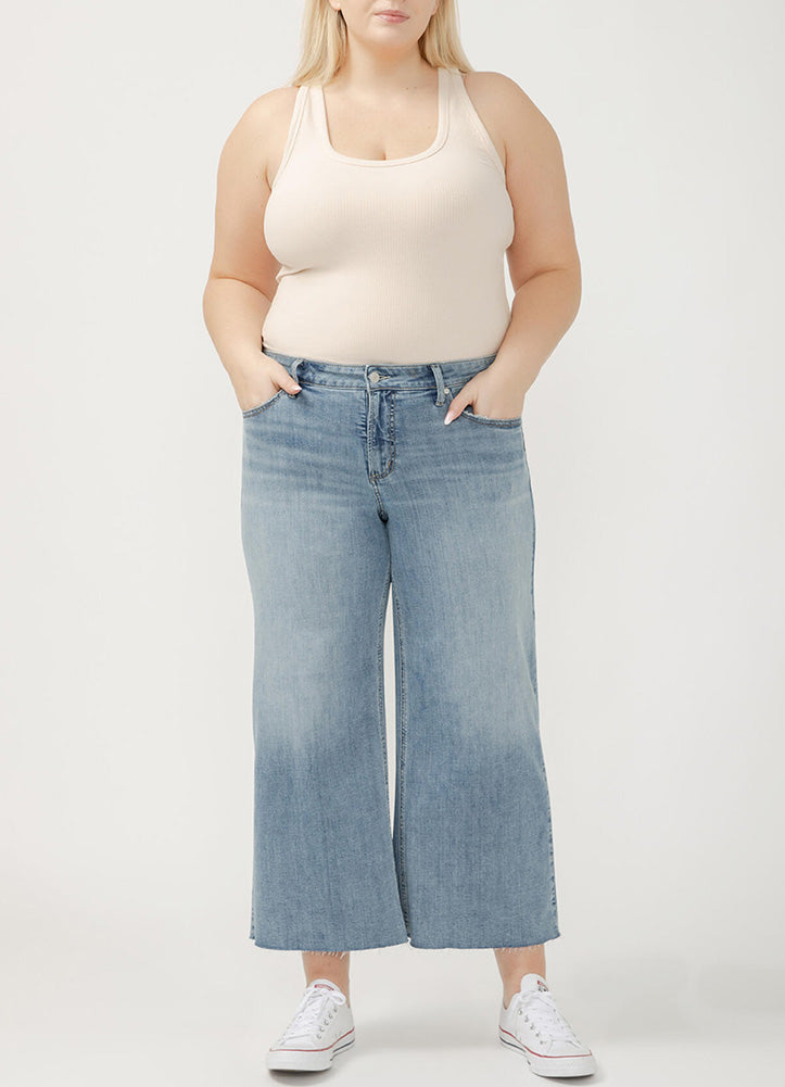 Plus Suki Ankle Wide Leg by Silver Jeans