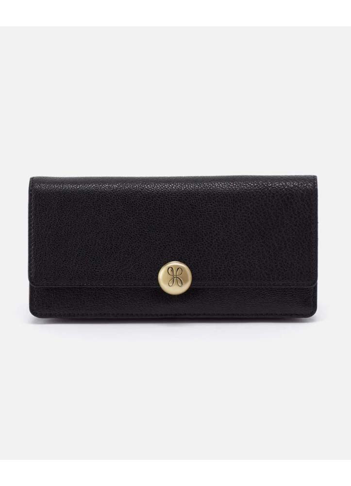 Hutton Large Wallet Black by Hobo