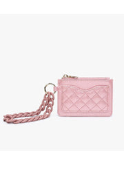 Rhodes Quilted Wristlet in Rose Quartz by Jen & Co