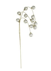 Silver Finish Plastic Ball Spray by Creative Co-op