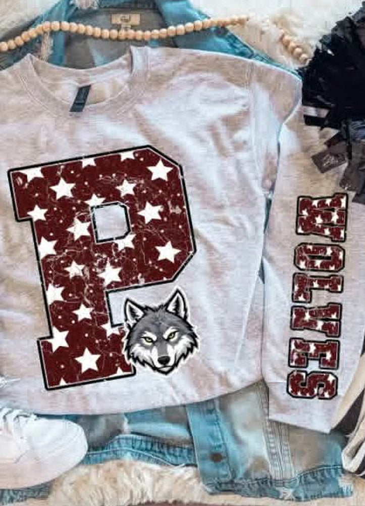 Youth Curley Wolves Oh My Stars Sweatshirt by Southern Babe