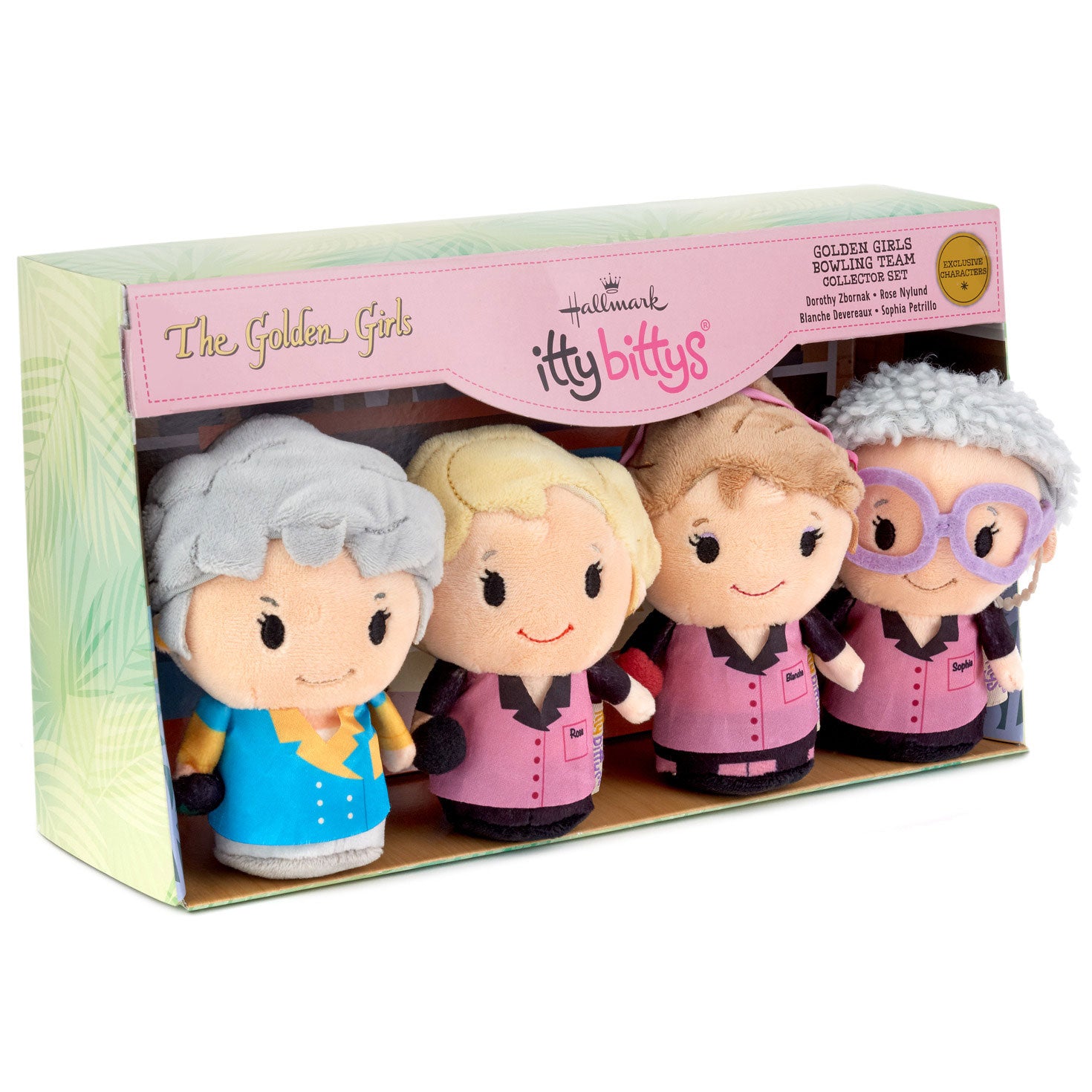 Hallmark itty bittys® The Golden Girls Bowling Team Plush Collector Set of 4
