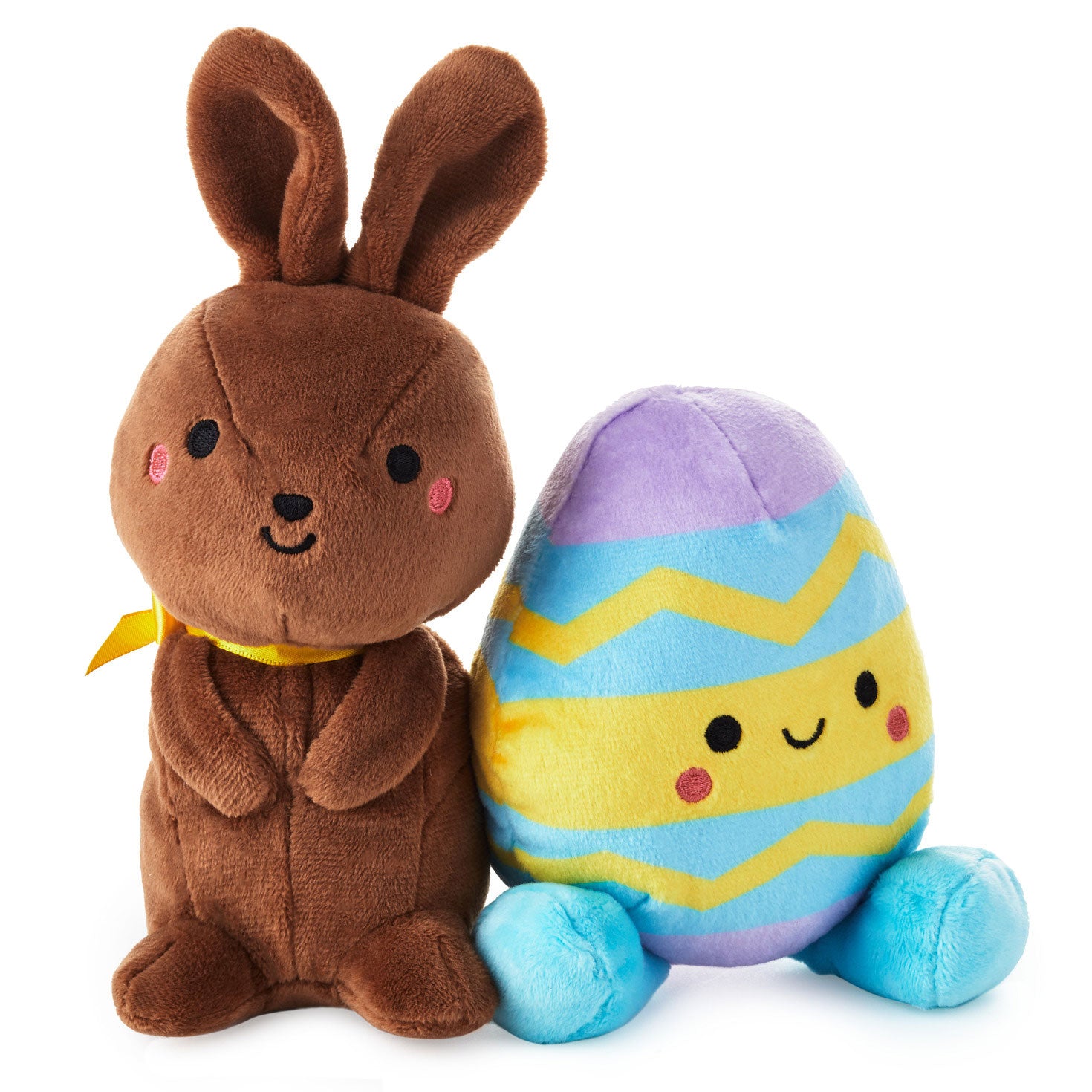 Hallmark Better Together Chocolate Bunny and Easter Egg Magnetic Plush, 6''