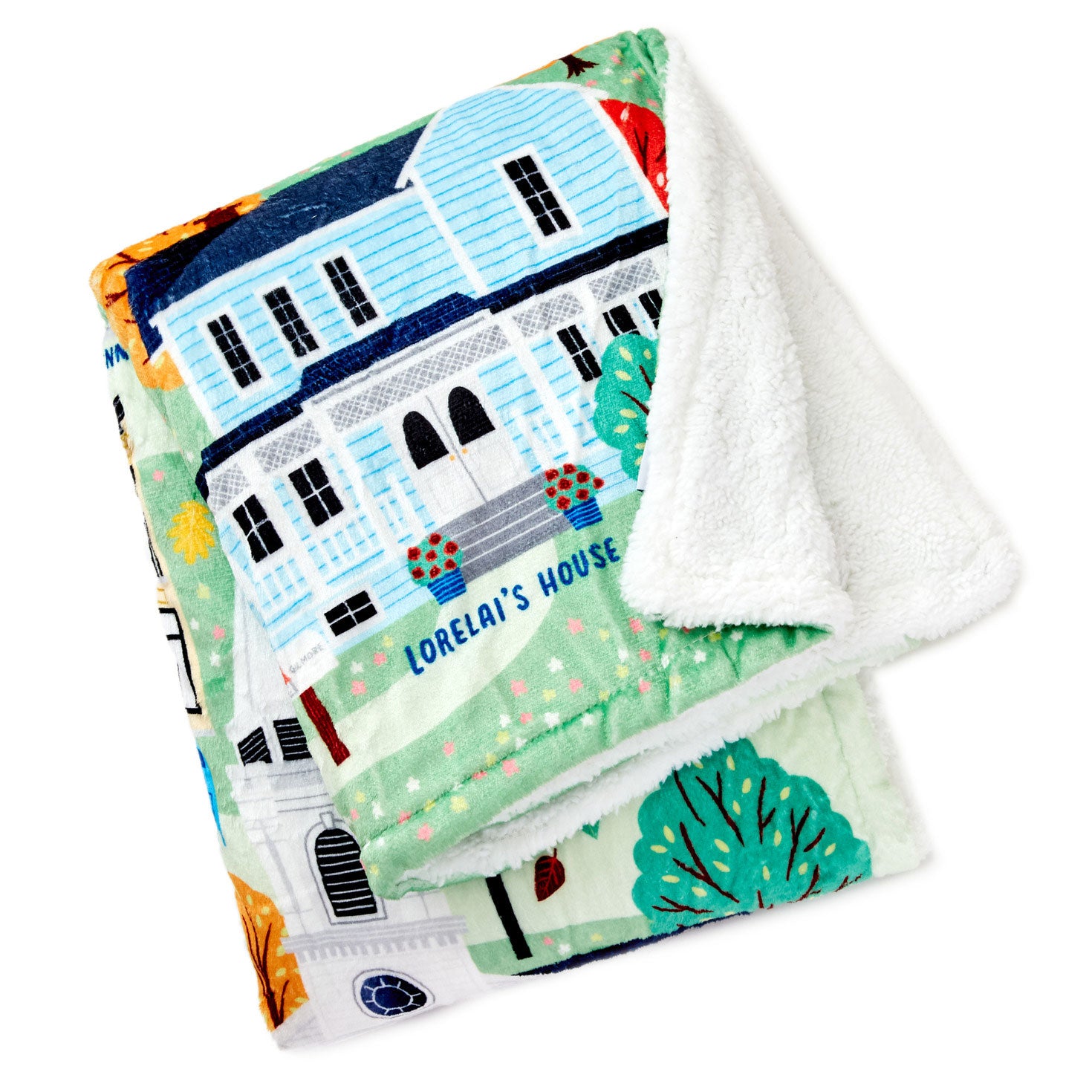 Hallmark Gilmore Girls Stars Hollow Map Blanket, 50x60