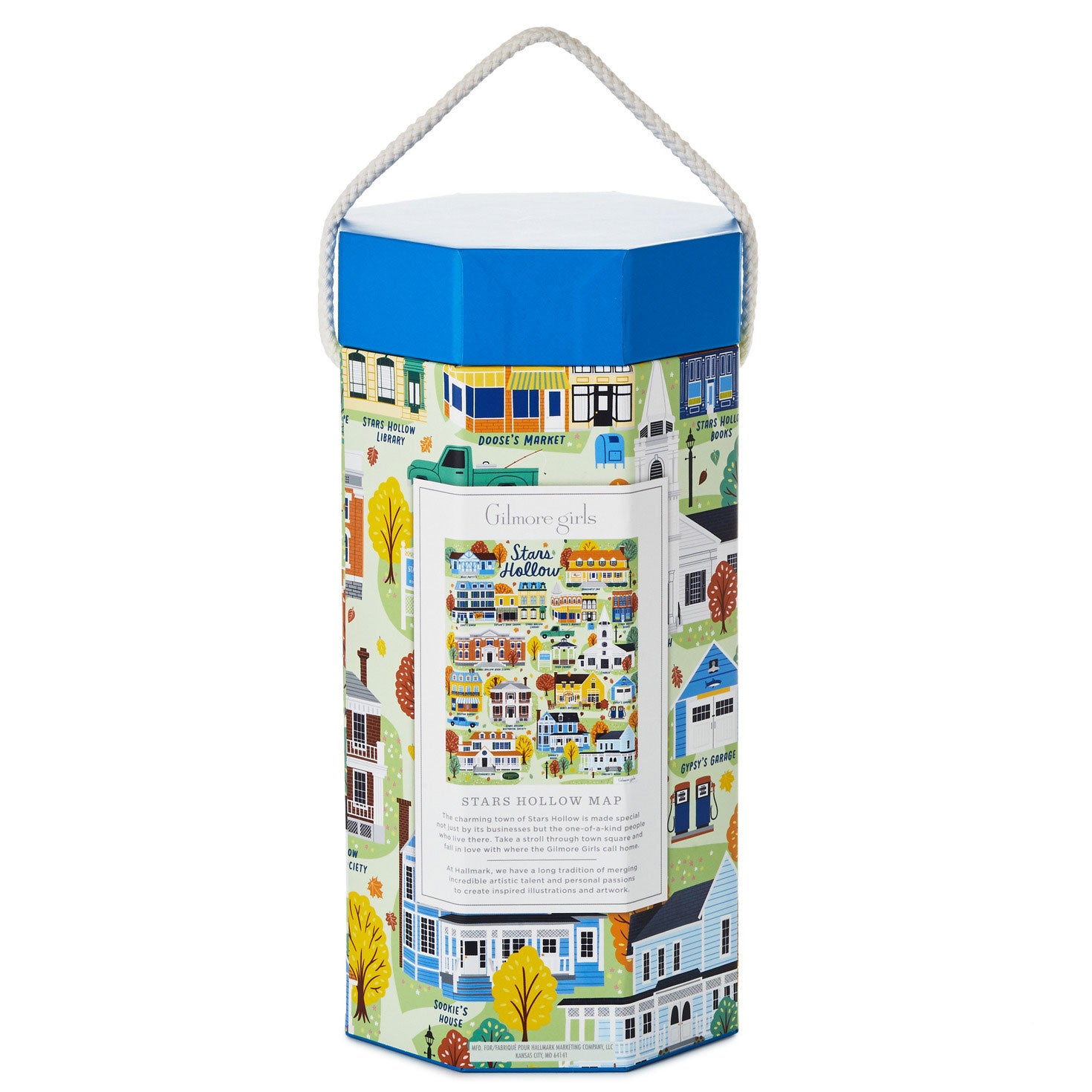 Hallmark Gilmore Girls Stars Hollow Map 1,000-Piece Jigsaw Puzzle