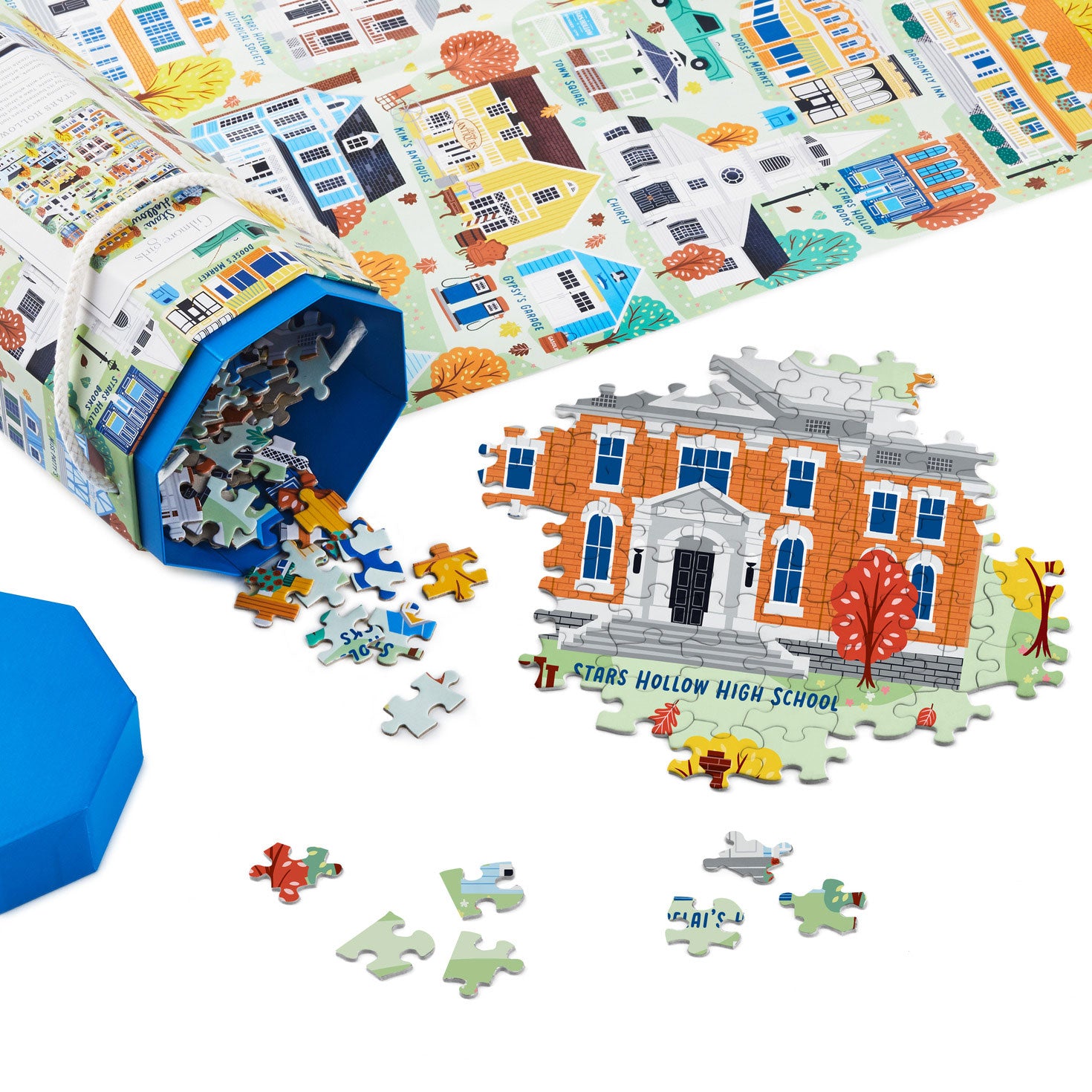 Hallmark Gilmore Girls Stars Hollow Map 1,000-Piece Jigsaw Puzzle