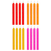 Hallmark Warm Hues With Glitter Birthday Candles, Set of 16