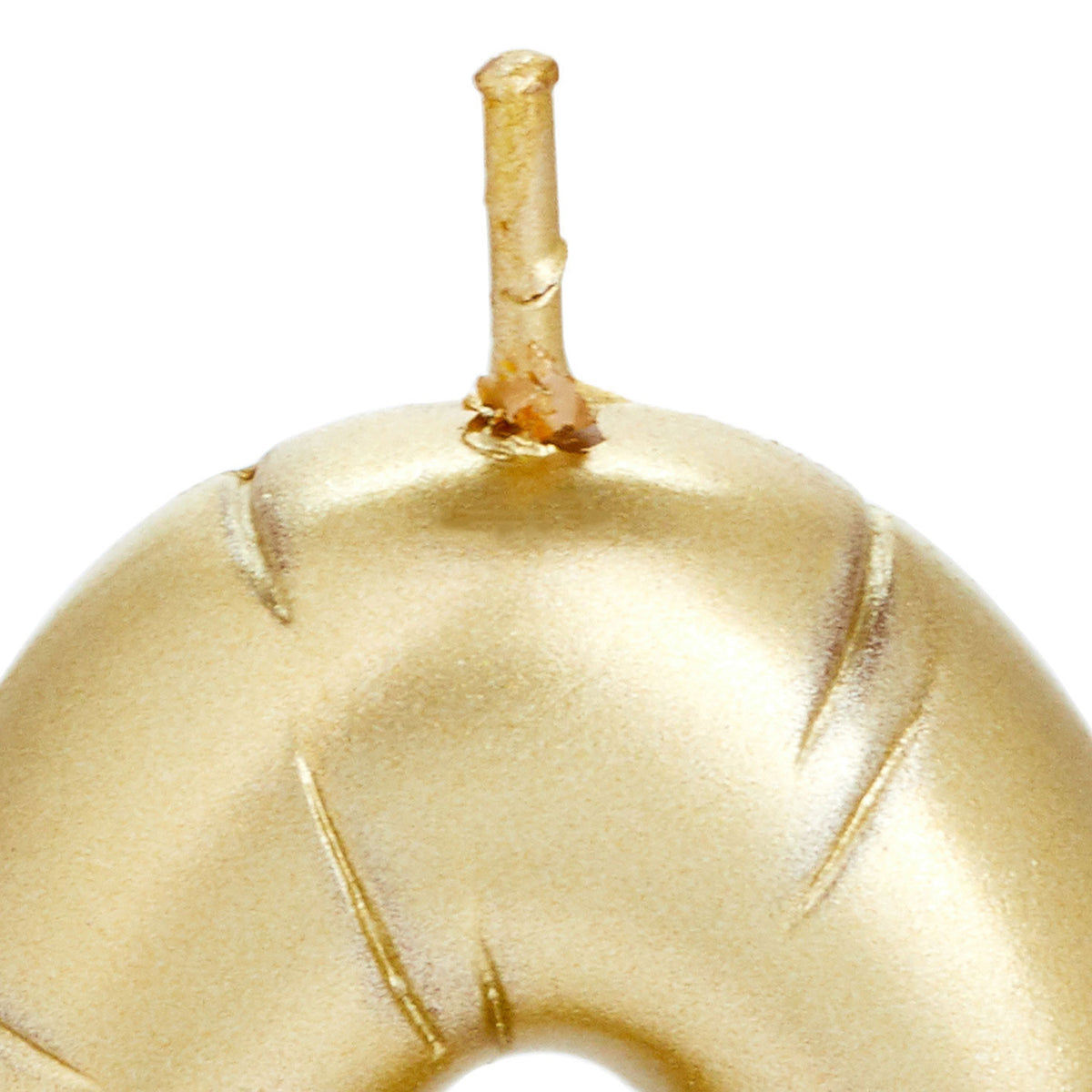 Hallmark ''0'' Metallic Gold Balloon Birthday Candle