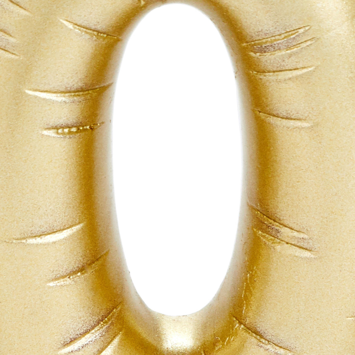 Hallmark ''0'' Metallic Gold Balloon Birthday Candle