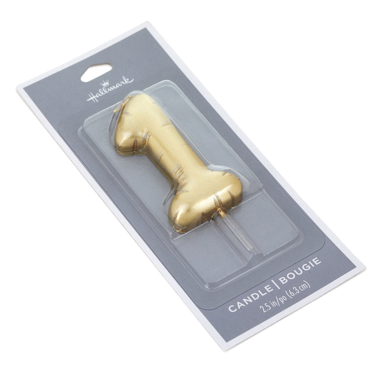 Hallmark ''1'' Metallic Gold Balloon Birthday Candle