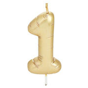 Hallmark ''1'' Metallic Gold Balloon Birthday Candle