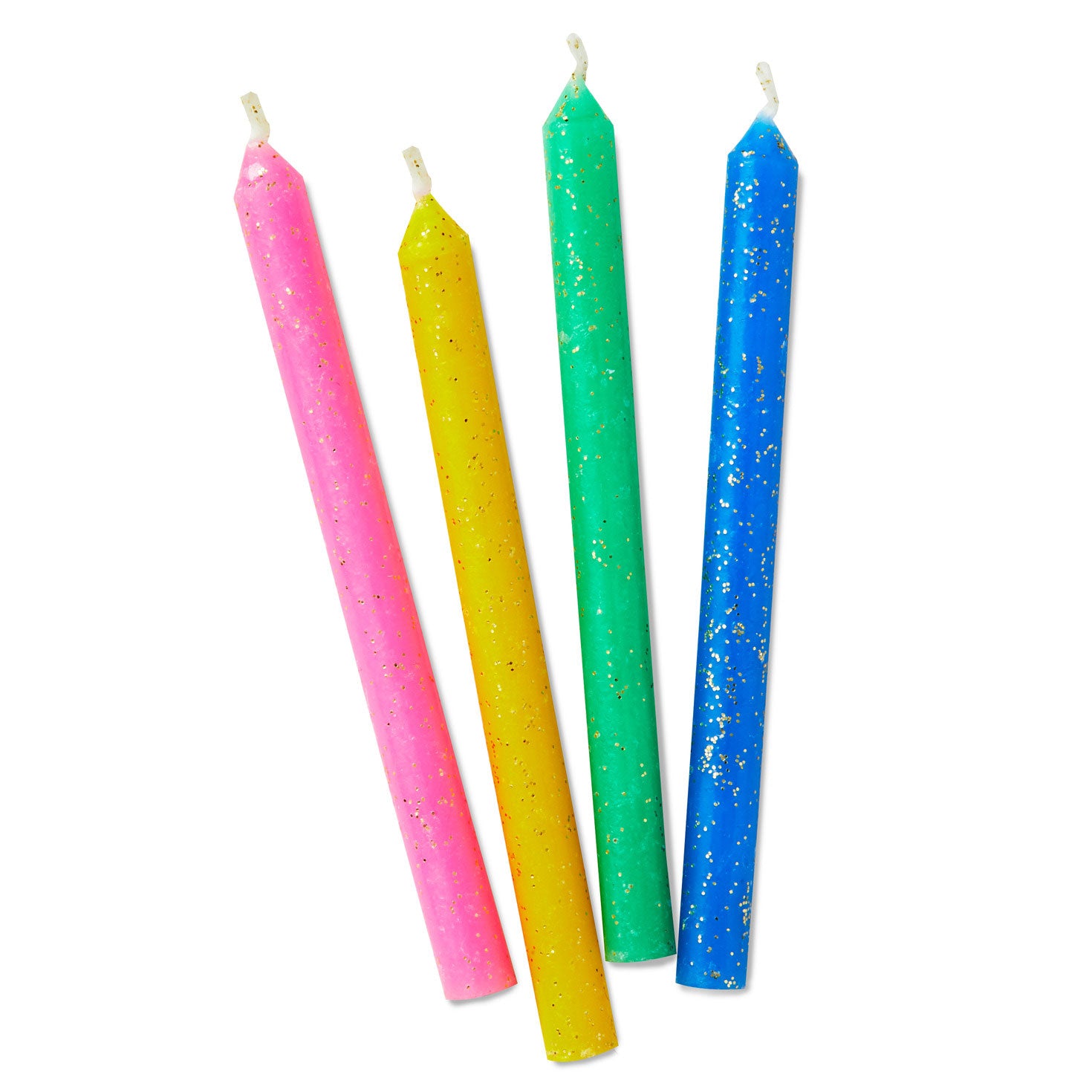 Hallmark Assorted Color With Glitter Birthday Candles, Set of 16