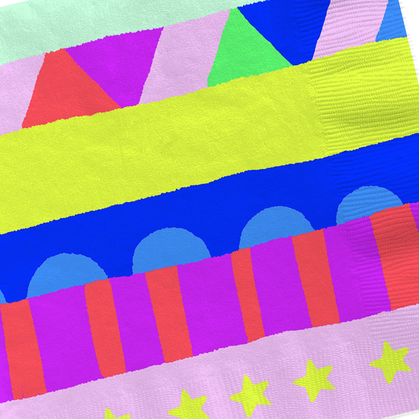 Hallmark Stacked Geometrics Cocktail Napkins, Set of 16