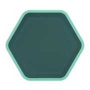 Hallmark Green Hexagonal Dessert Plates, Set of 8