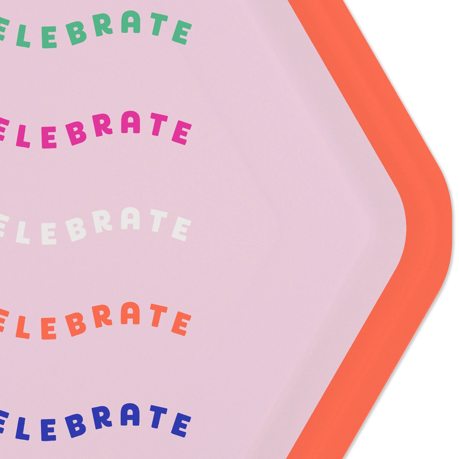 Hallmark ''Let's Celebrate'' Hexagonal Dessert Plates, Set of 8