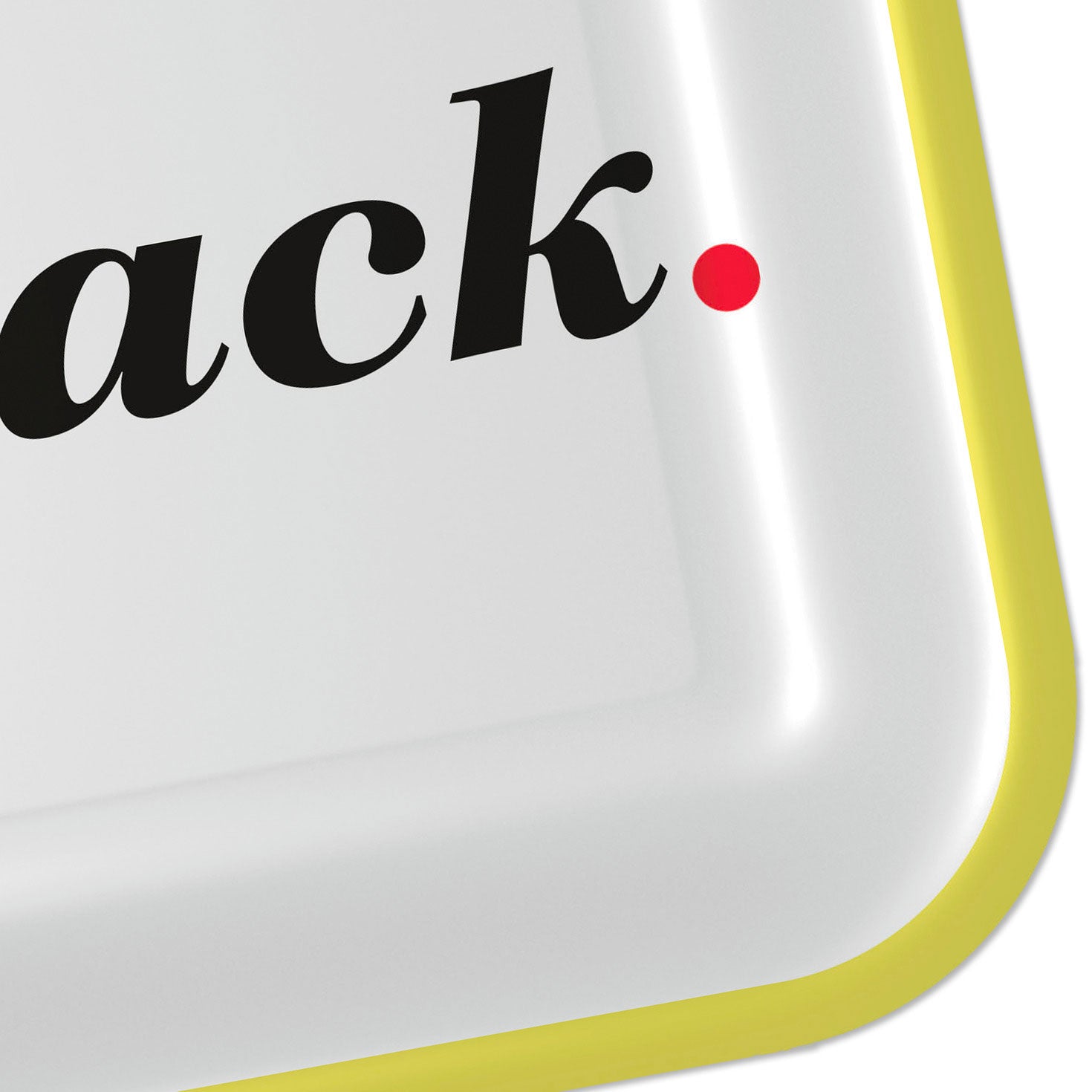 Hallmark ''Snack'' Black and White Square Dessert Plates, Set of 8