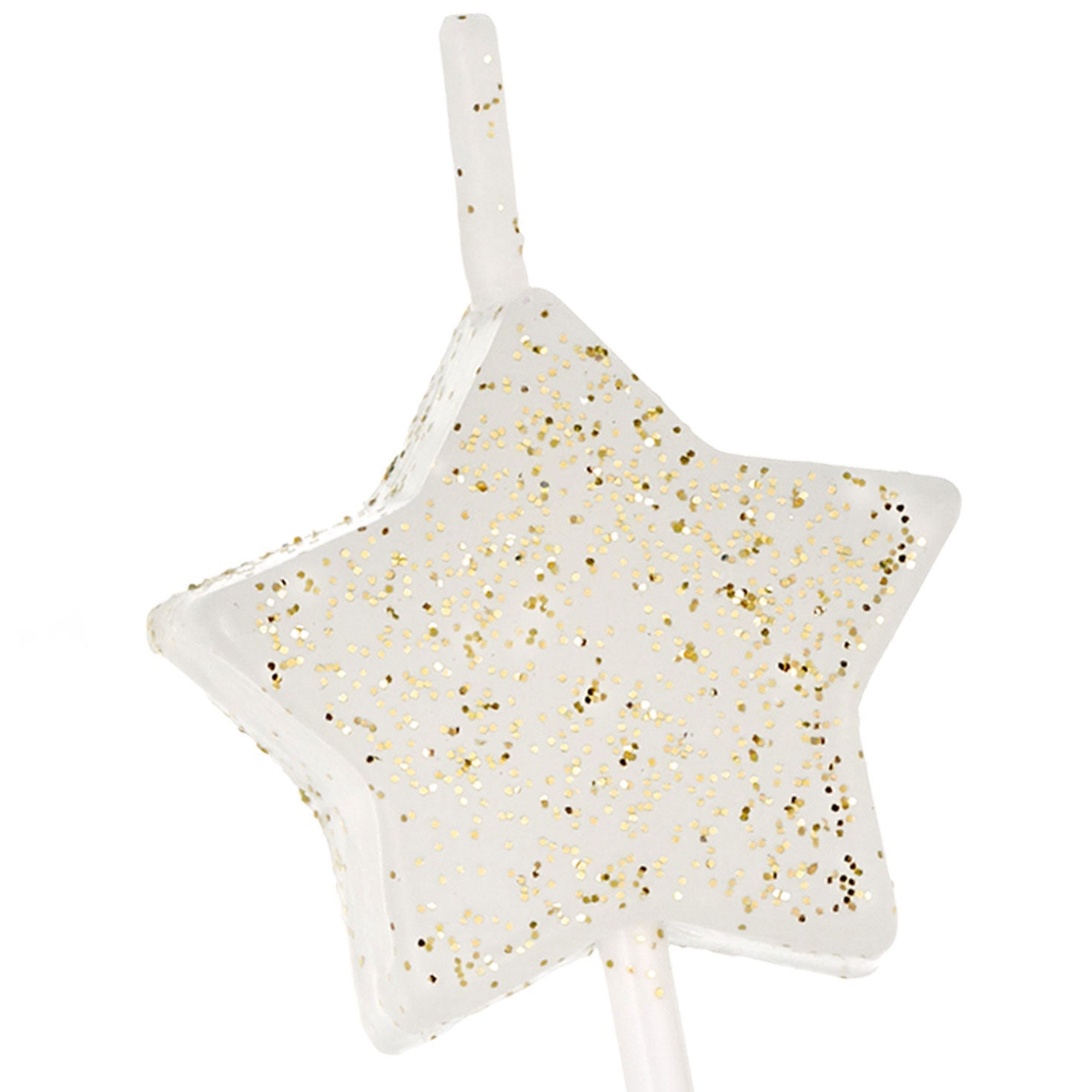 Hallmark White Star-Shaped With Glitter Birthday Candles, Set of 6