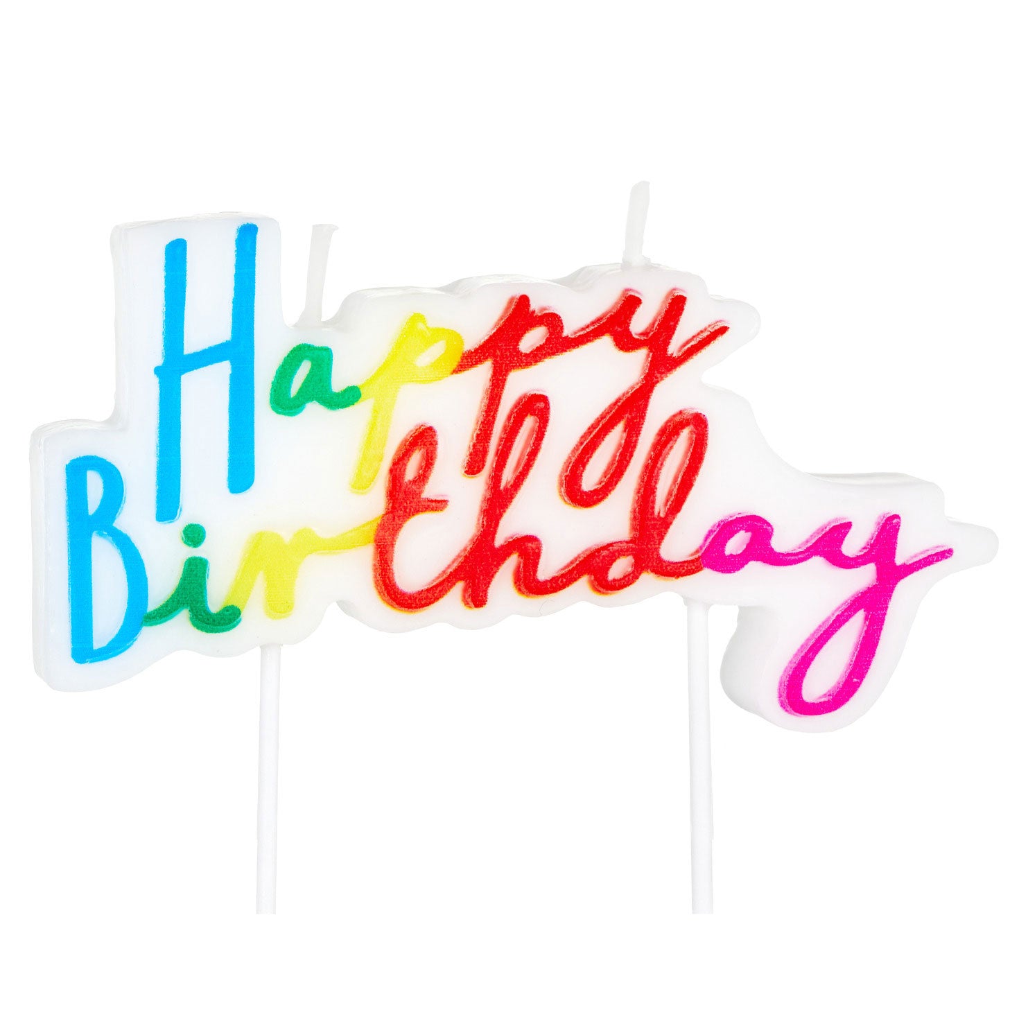 Hallmark Rainbow Lettering Happy Birthday Candle