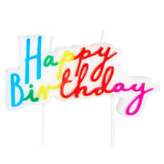 Hallmark Rainbow Lettering Happy Birthday Candle