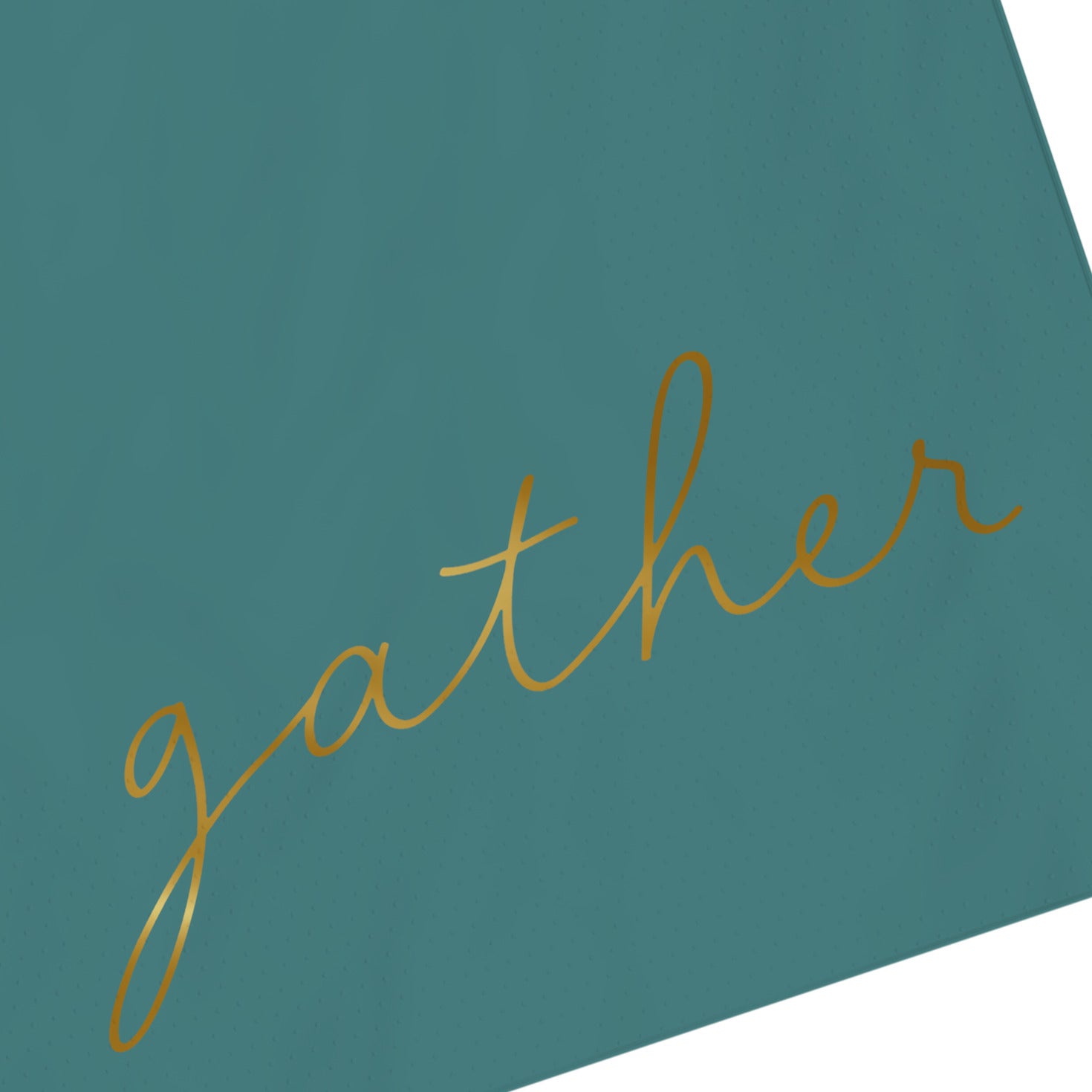 Hallmark Jade Green ''Gather'' Cocktail Napkins, Set of 16
