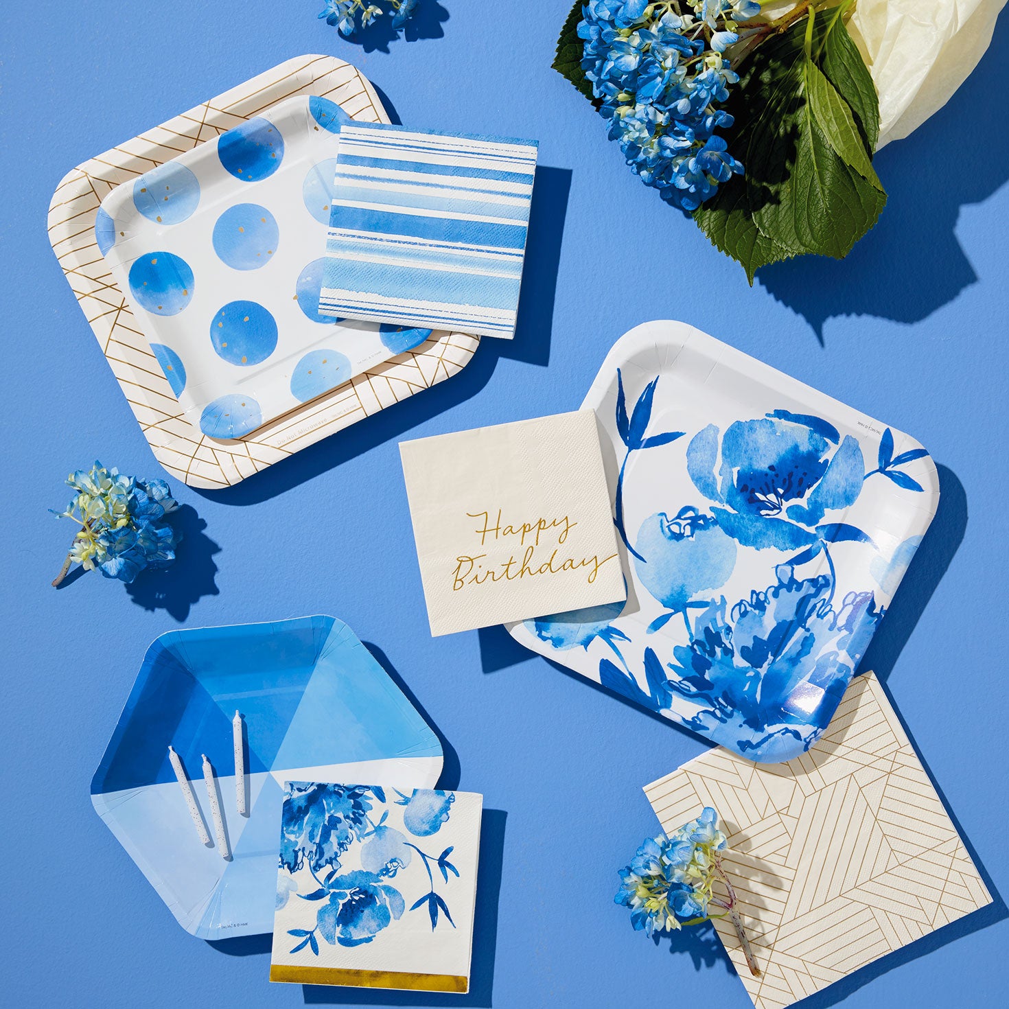 Hallmark Ivory ''Happy Birthday'' Cocktail Napkins, Set of 16