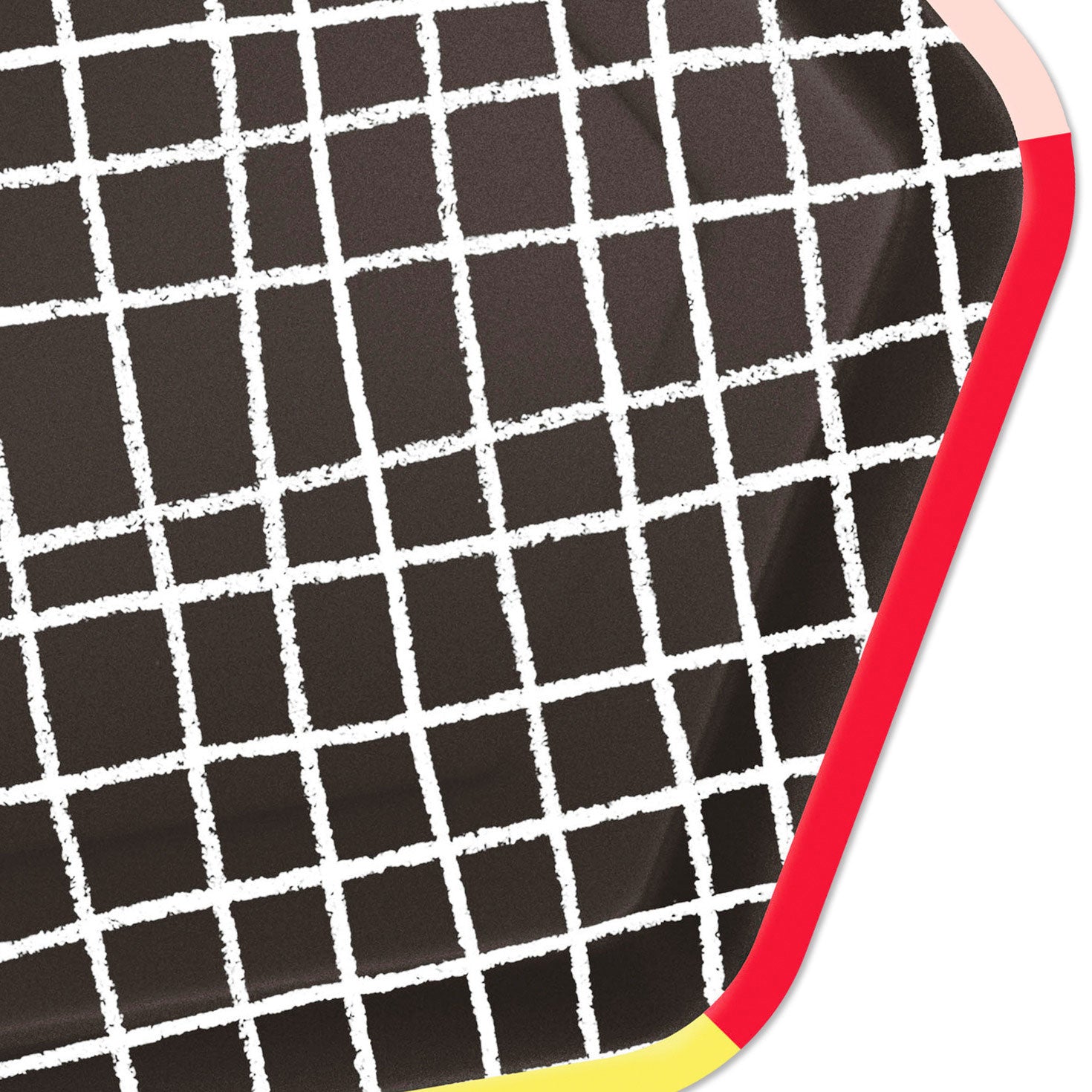 Hallmark Black Grid Hexagonal Dessert Plates, Set of 8