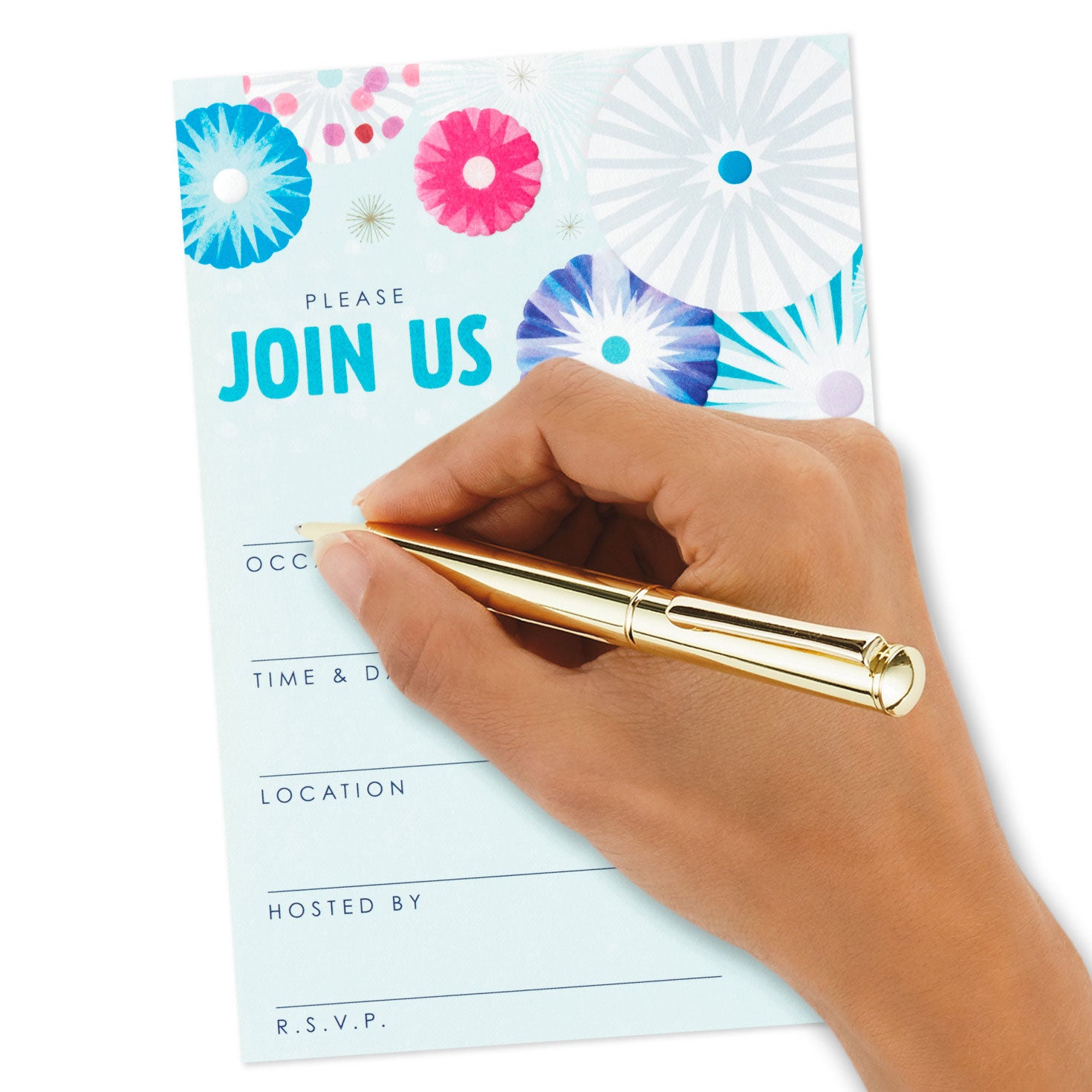 Hallmark Color Bursts Party Invitations, Pack of 20