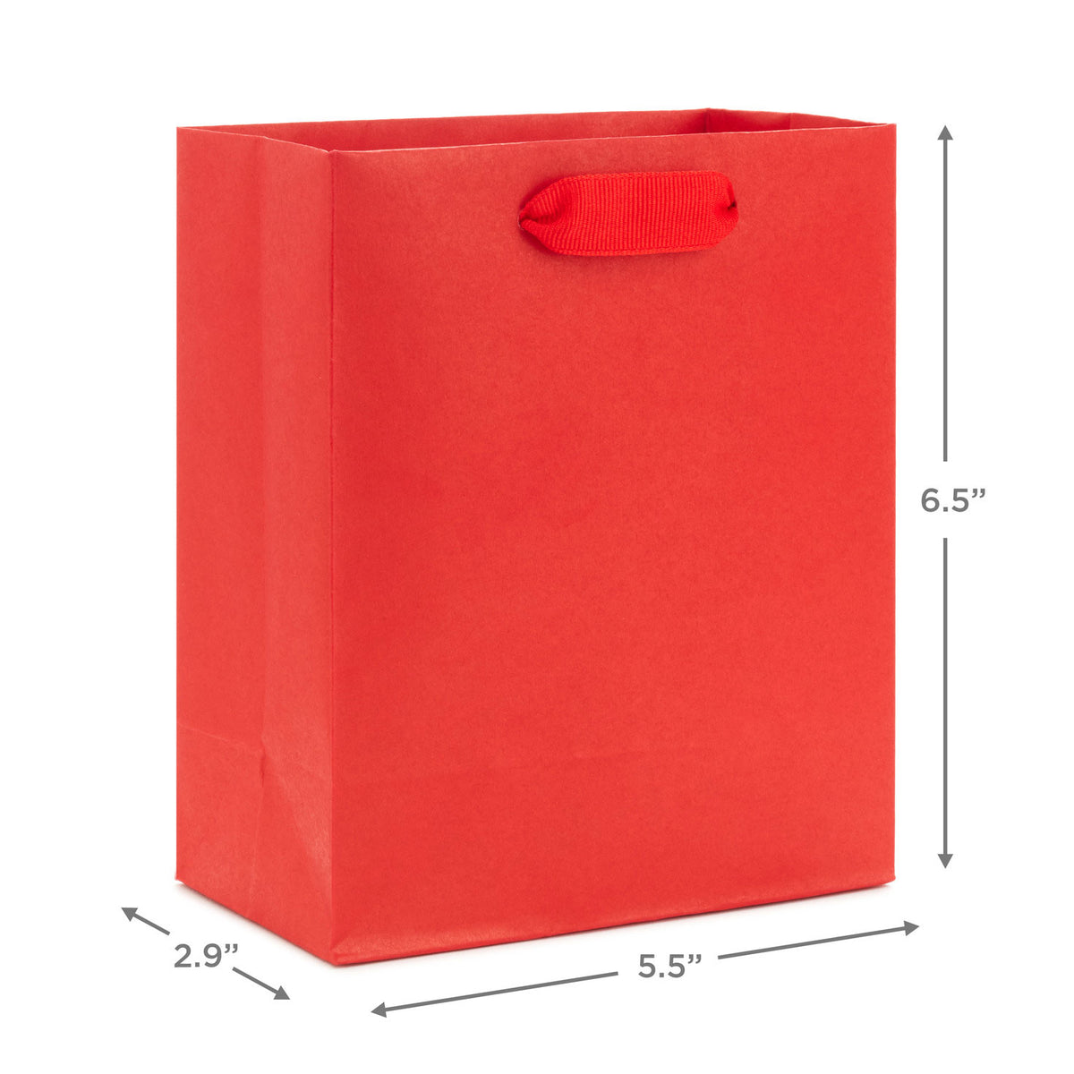 Hallmark 6.5'' Red Small Gift Bag