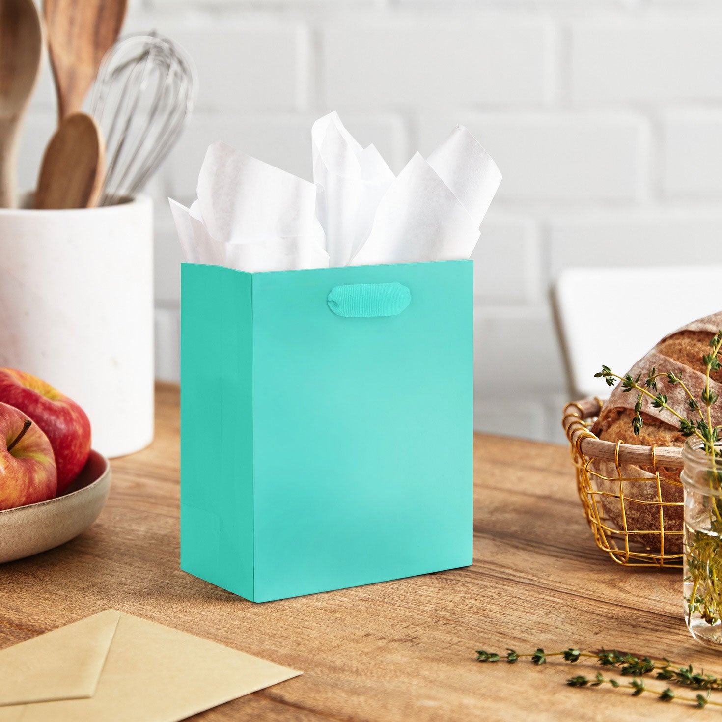 Hallmark 6.5'' Turquoise Small Gift Bag