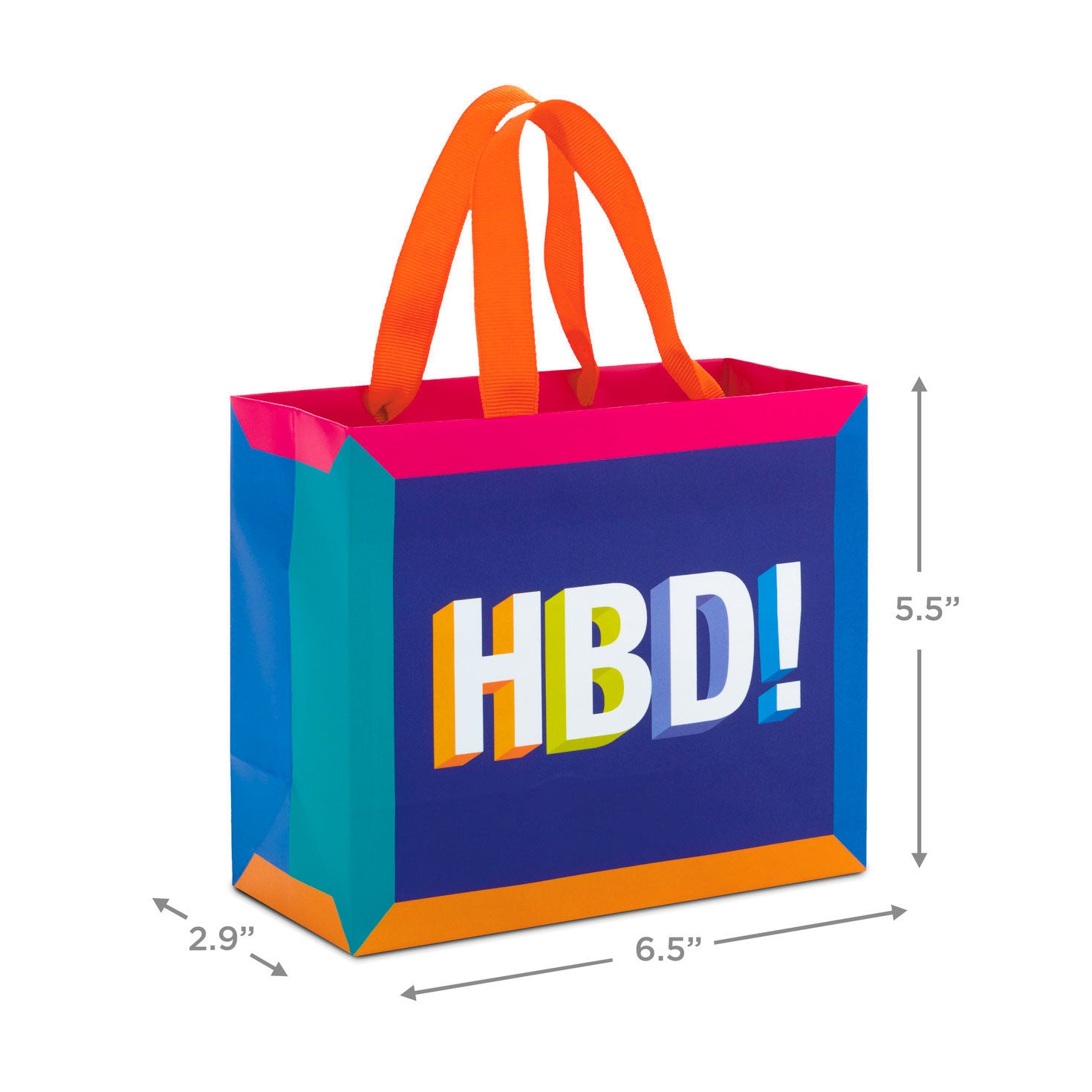 Hallmark 5.5'' Happy Birthday Small Horizontal Gift Bag