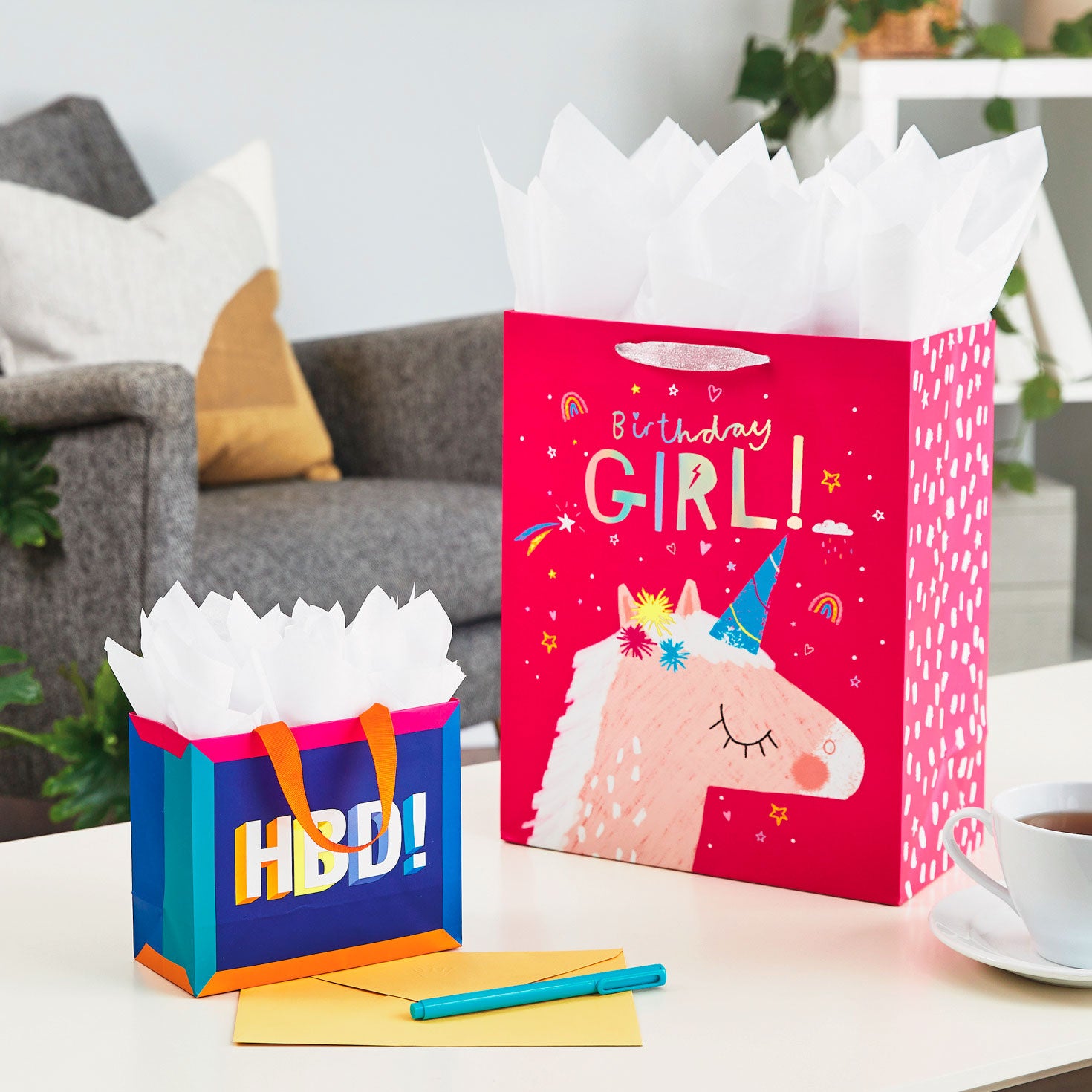 Hallmark 5.5'' Happy Birthday Small Horizontal Gift Bag