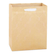 Hallmark 9.6'' Gold Geometric Medium Gift Bag