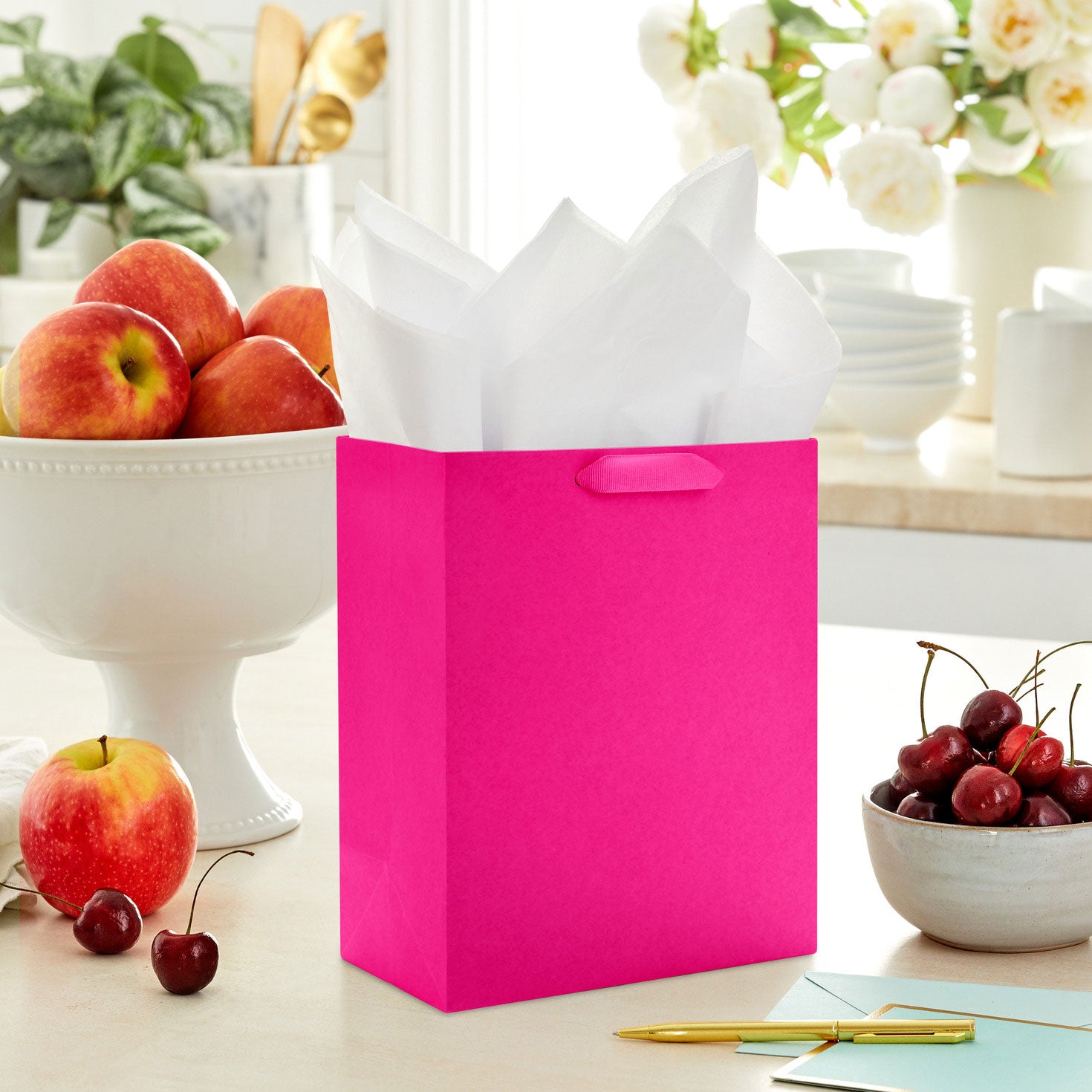 Hallmark 9.6'' Hot Pink Medium Gift Bag