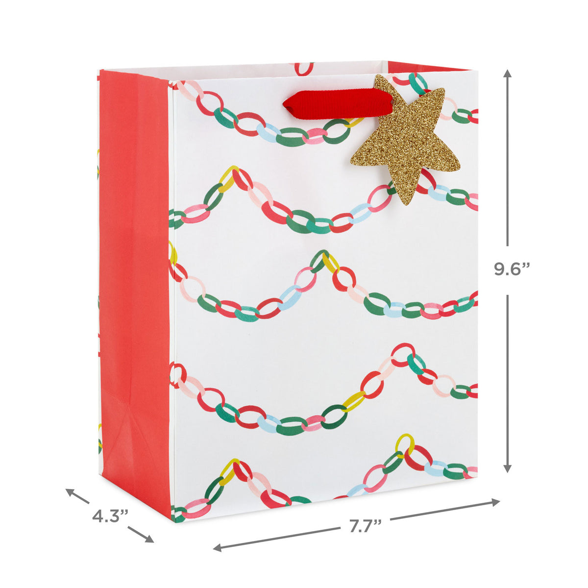 Hallmark 9.6'' Paper Garland Medium Christmas Gift Bag