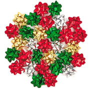 Hallmark Bag of 30 Assorted Mini Metallic Christmas Gift Bows