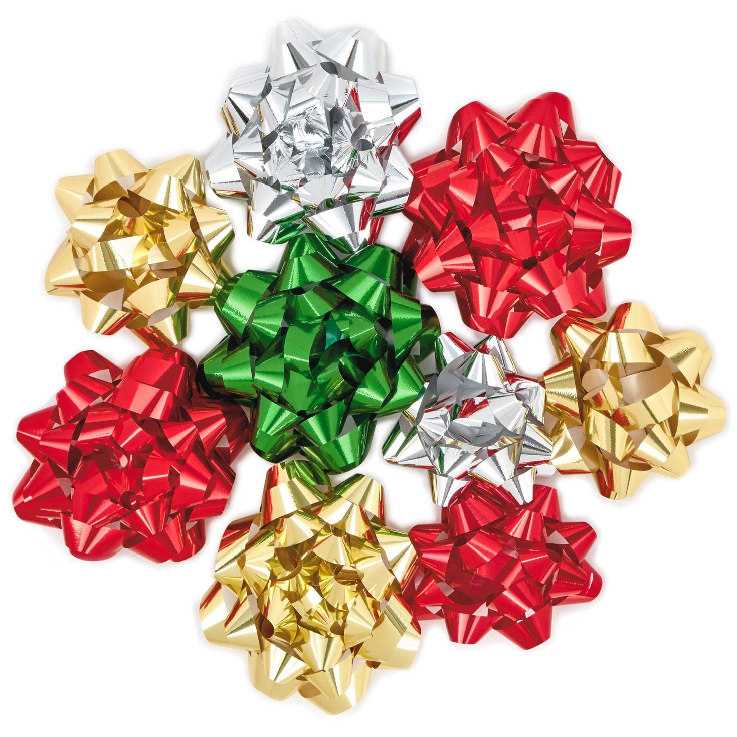 Hallmark Bag of 8 Assorted Metallic Christmas Gift Bows