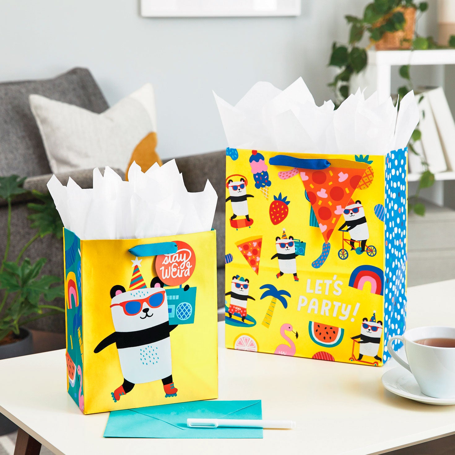 Hallmark 13'' Party Panda Large Gift Bag