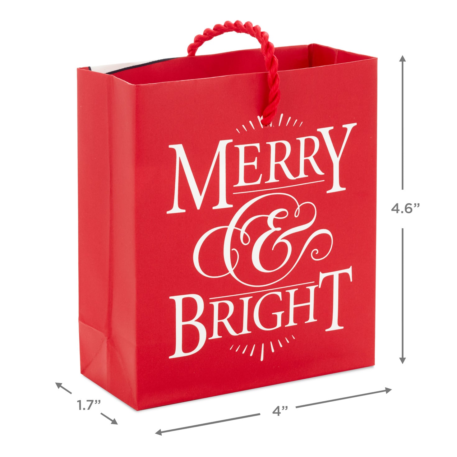 Hallmark 4.6'' Tailored Traditional 3-Pack Christmas Gift Card Holder Mini Bags