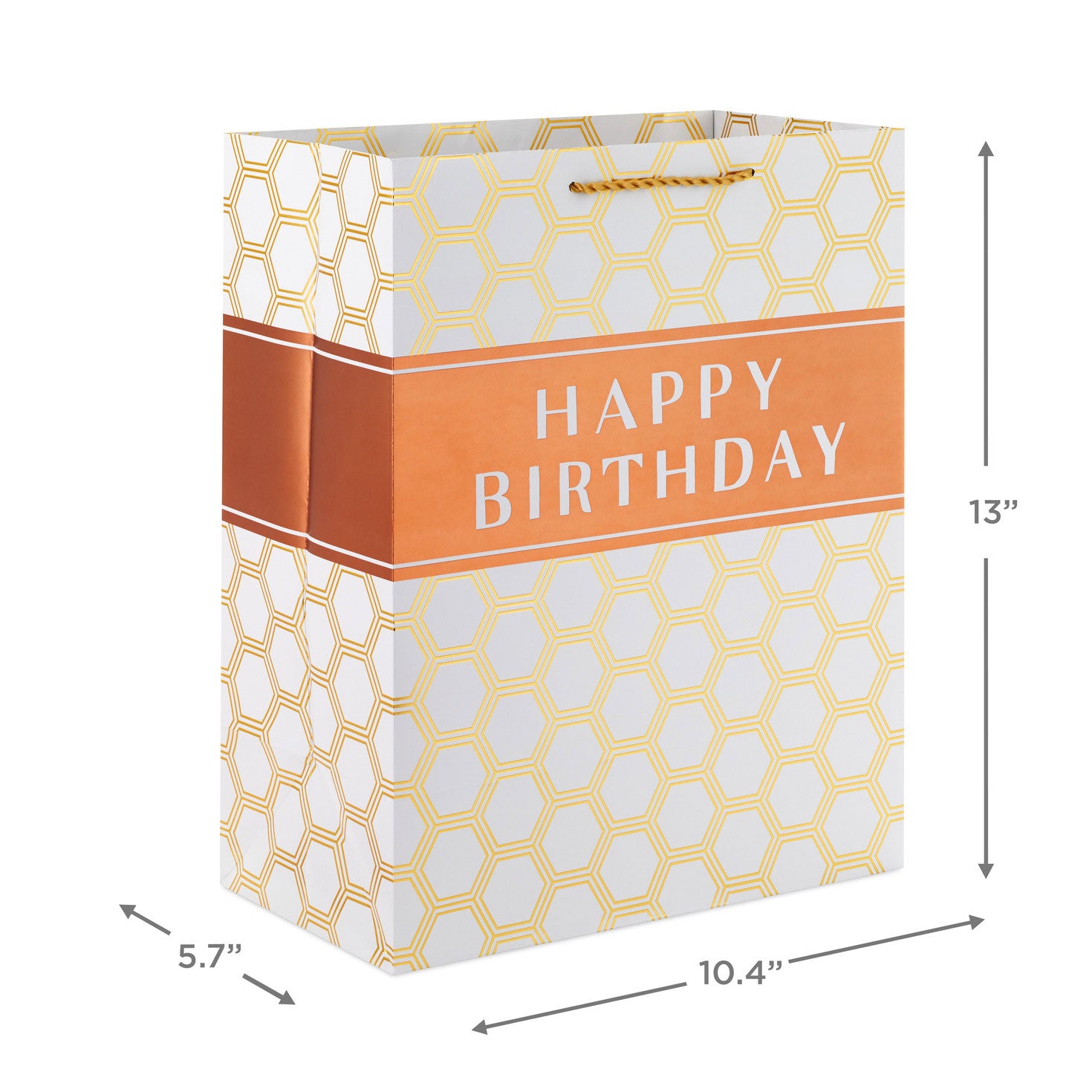 Hallmark 13'' Happy Birthday Hexagons Large Gift Bag