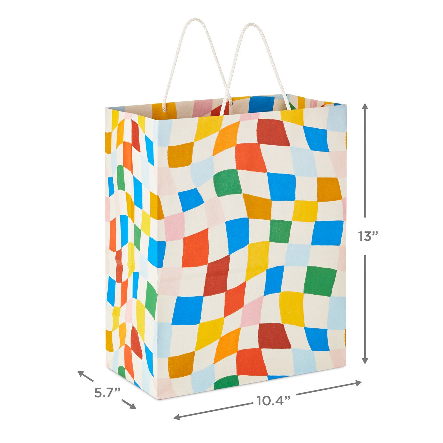Hallmark 13'' Wavy Checkered Large Gift Bag