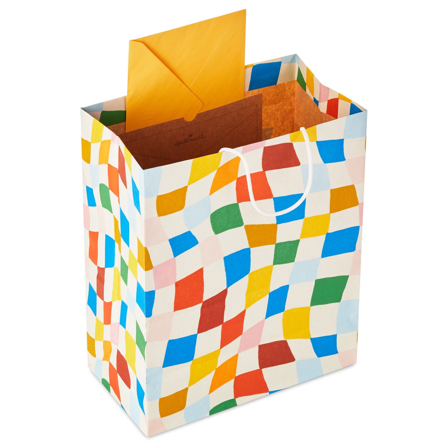 Hallmark 13'' Wavy Checkered Large Gift Bag