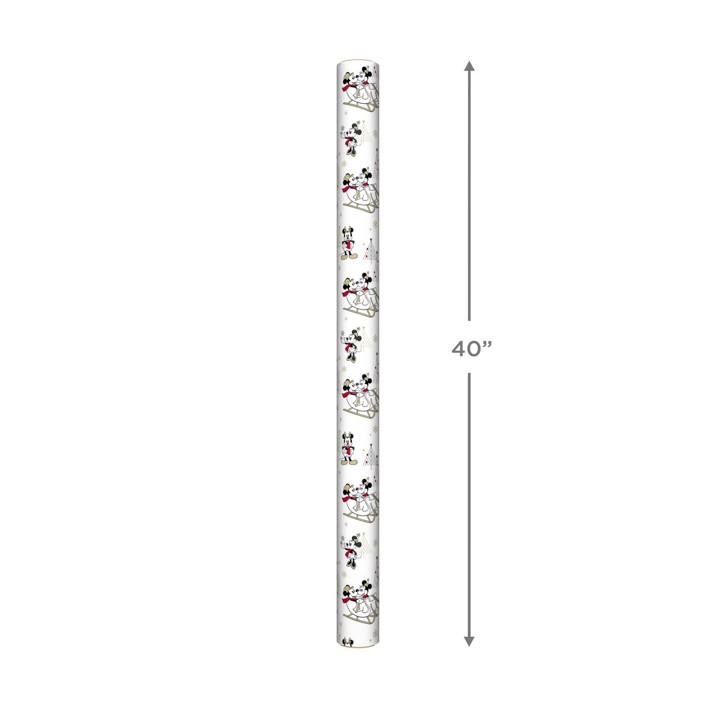 Hallmark Disney Mickey & Minnie With Pluto Christmas Wrapping Paper, 70 sq. ft.