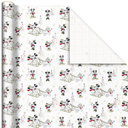Hallmark Disney Mickey & Minnie With Pluto Christmas Wrapping Paper, 70 sq. ft.
